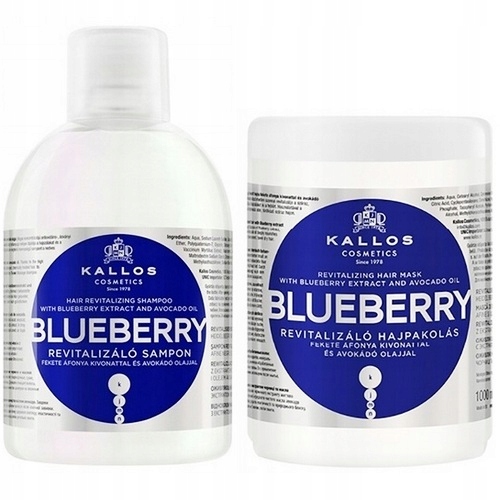 kallos kjmn blueberry szampon jagodowy 1000 ml