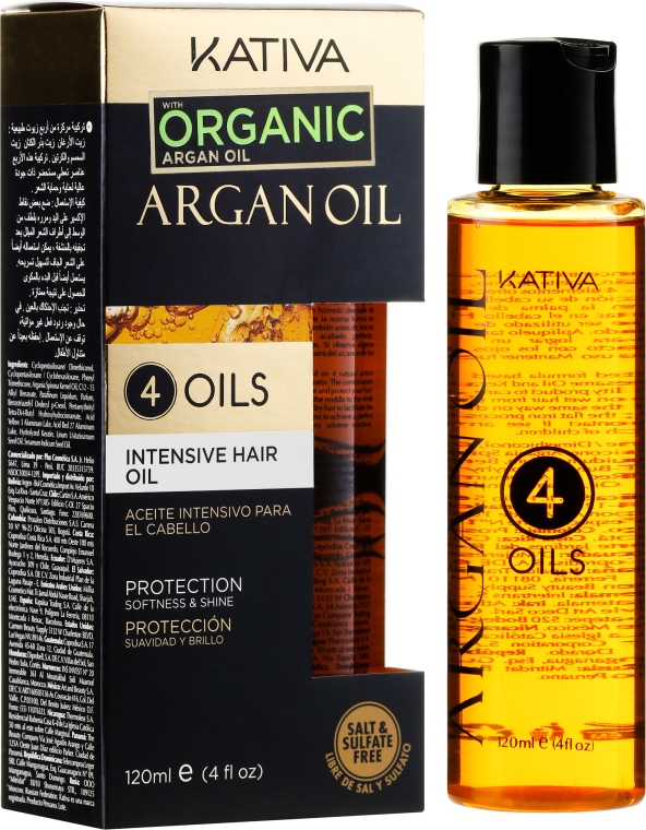 kativa argan olejek do włosów 4 oils