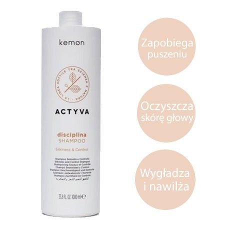 kemon actyva disciplina shampoo szampon do włosów puszących się