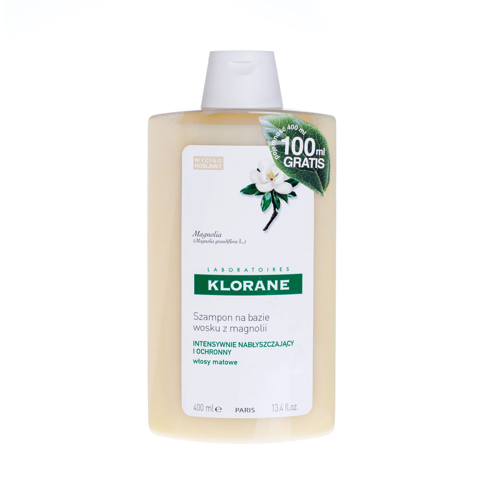 klorane szampon na bazie wosku z magnolii 400ml