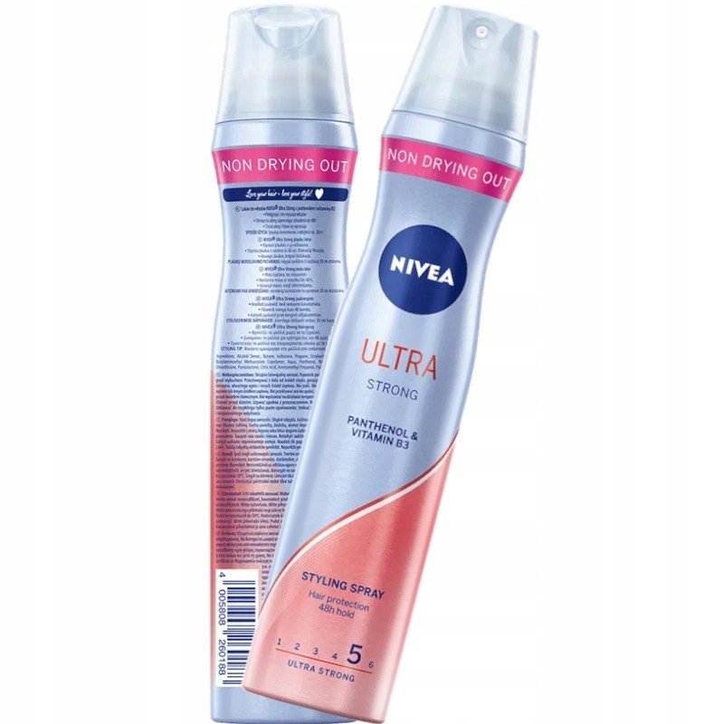 lakier do włosów nivea ultra strong