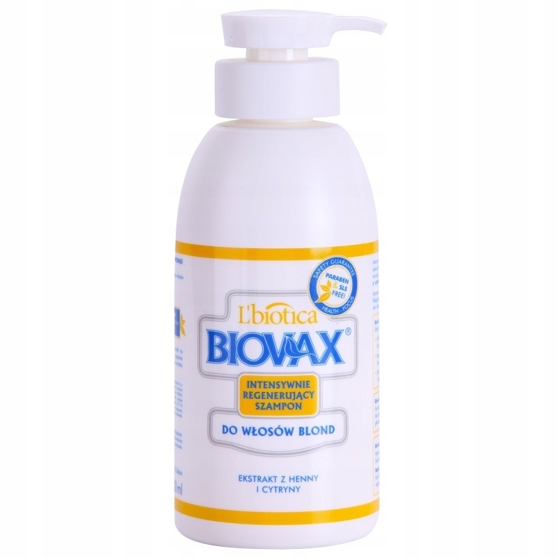 lbiotica biovax szampon do włosów blond 400ml