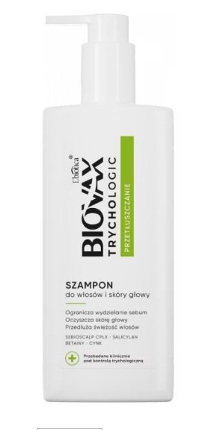 lbiotica biovax szampon do włosów przetłuszczających 200ml