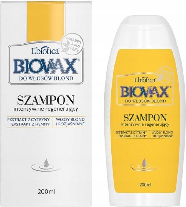 lbiotica biovax szampon do włosów przetłuszczających 200ml