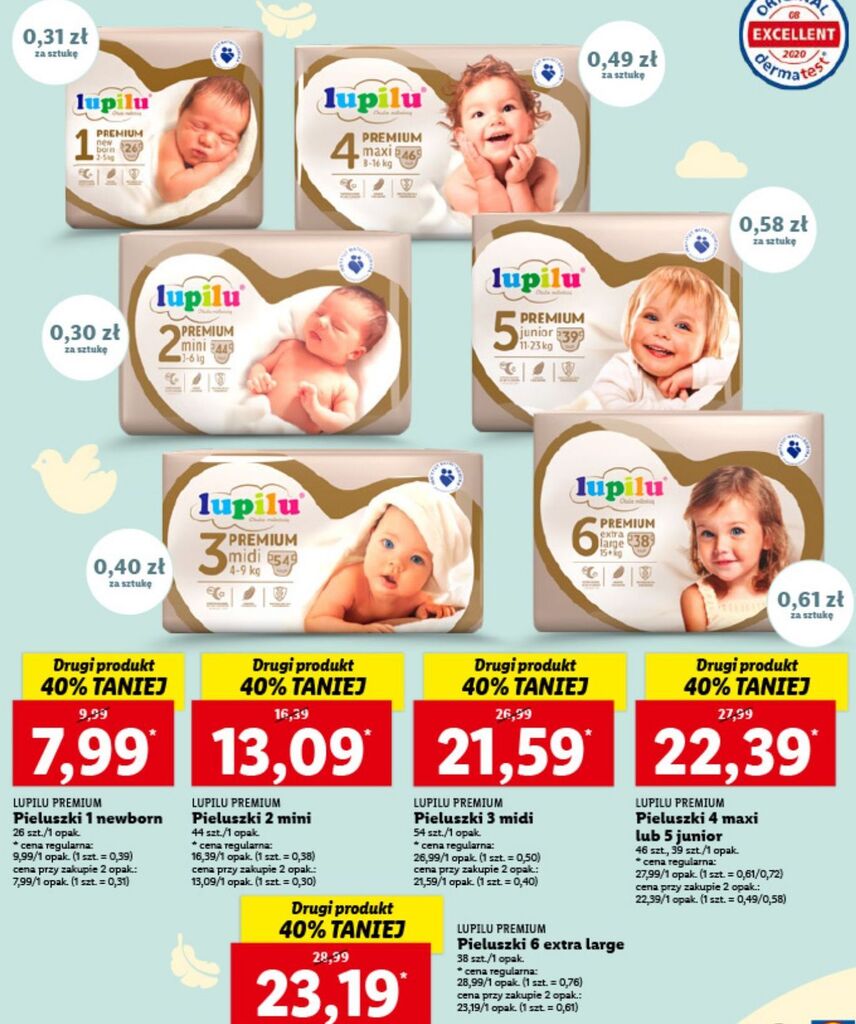 lidl pieluchy promocja