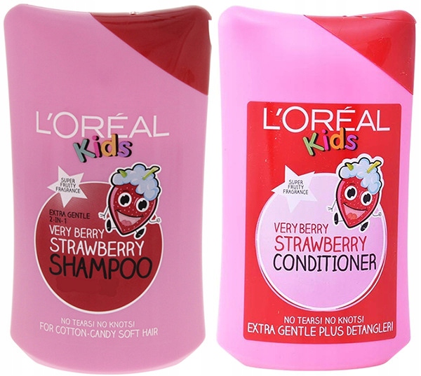 loreal kids very berry strawberry odżywka do włosów truskawka 250ml