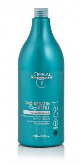 loreal pro keratin refill szampon 250 włosy kruche