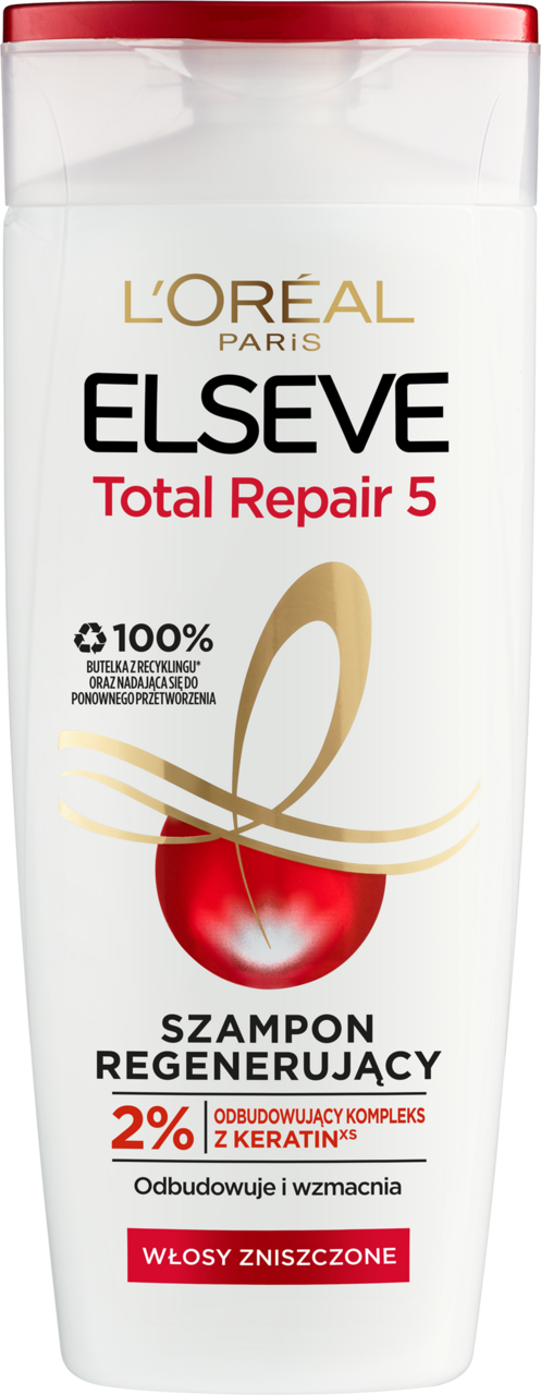 loreal total repair 5 szampon regenerujący włosy zniszczone