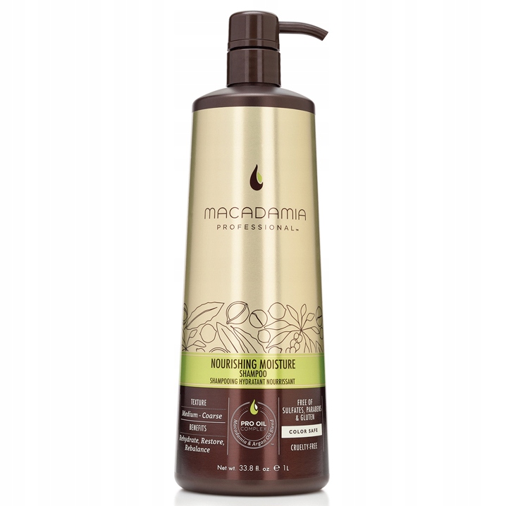 macadamia nourishing moisture nawilżający szampon do włosów szorstkich 1000ml