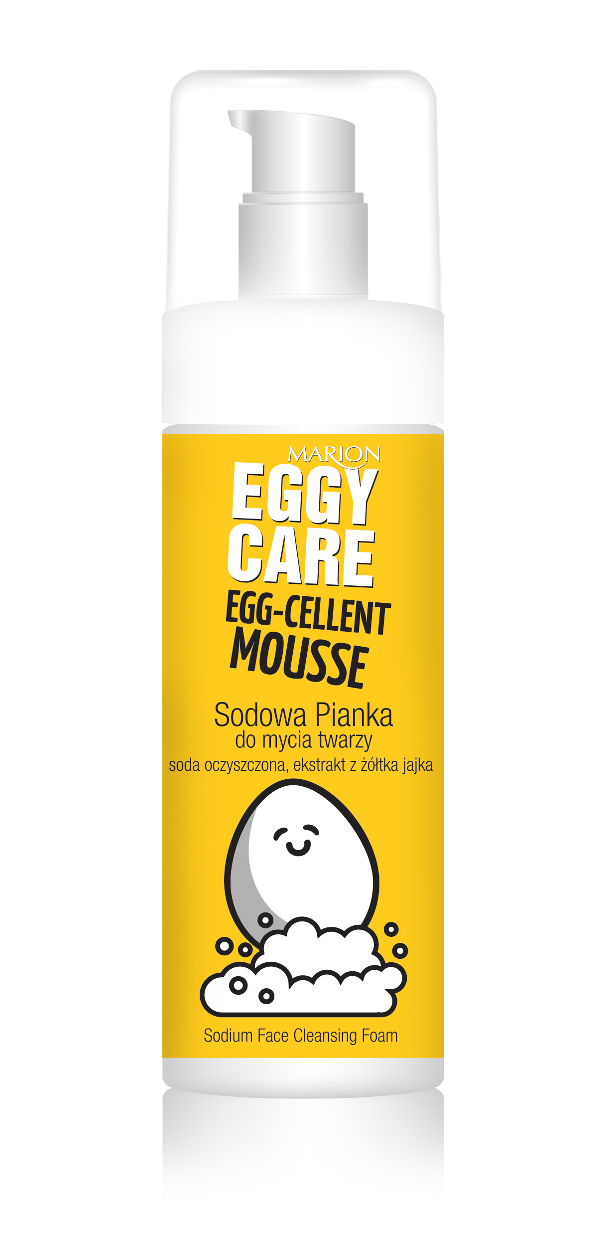 marion egg care egg-cellent mousse sodowa pianka do mycia twarzy
