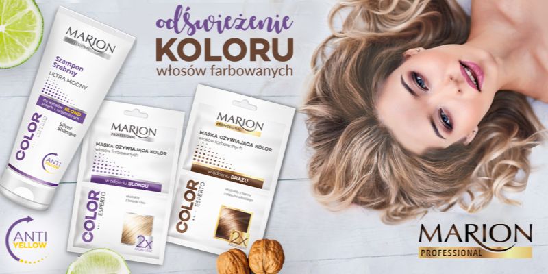 marion professional szampon srebrny ultra mocny do włosów blond