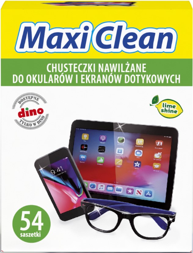 maxi clean nawilżane chusteczki do czyszczenia okularów