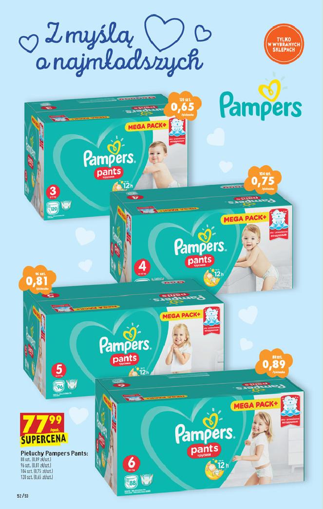 mega paka pampers biedronka cena