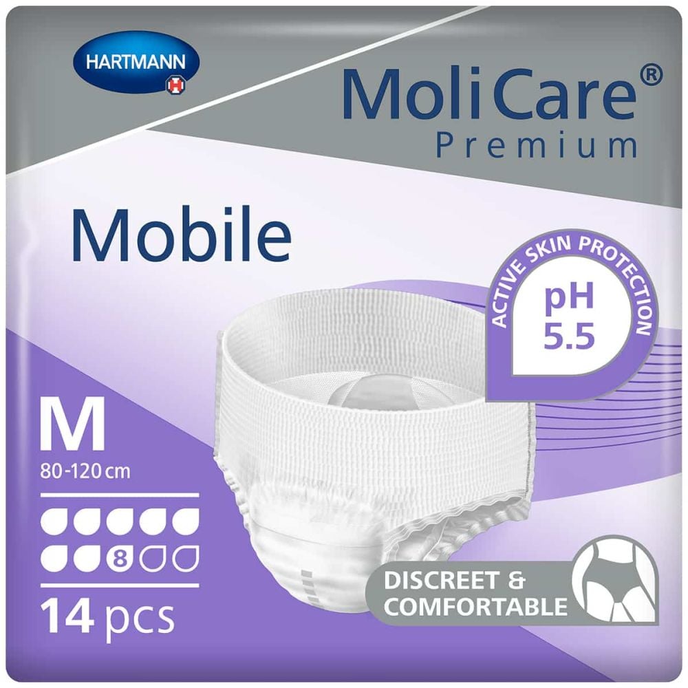 molicare mobile super medium pieluchomajtki x 14 szt