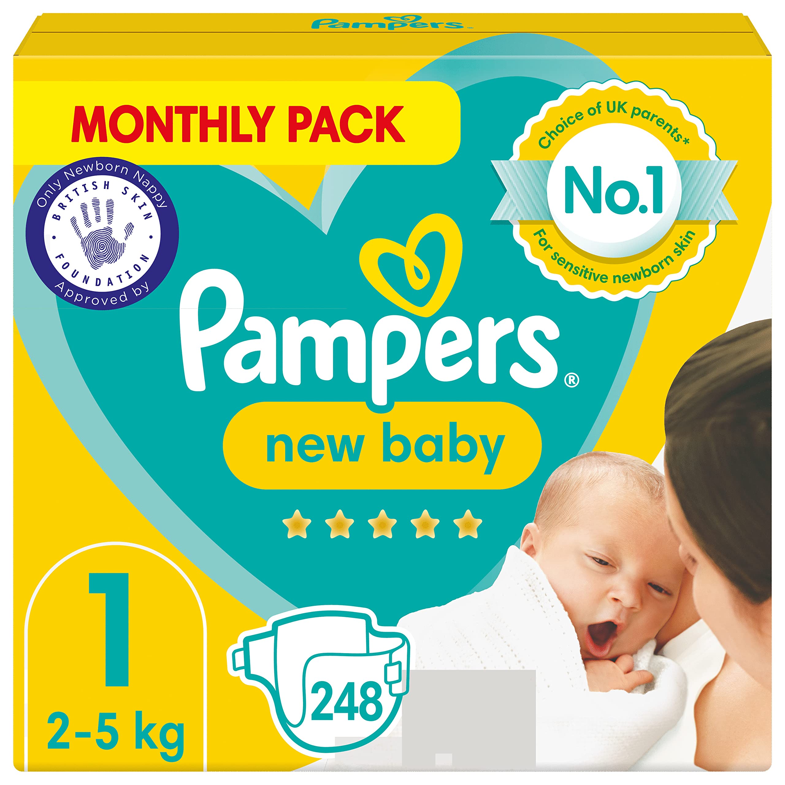 monthly newborn pampers 2-5 kg