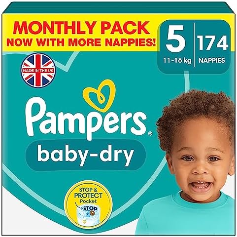 monthly saving pack pampers size 5