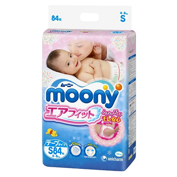 Moony S 4-8 kg 84pcs