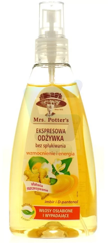 mrs potters odżywka do włosów w sprayu 200ml imbir