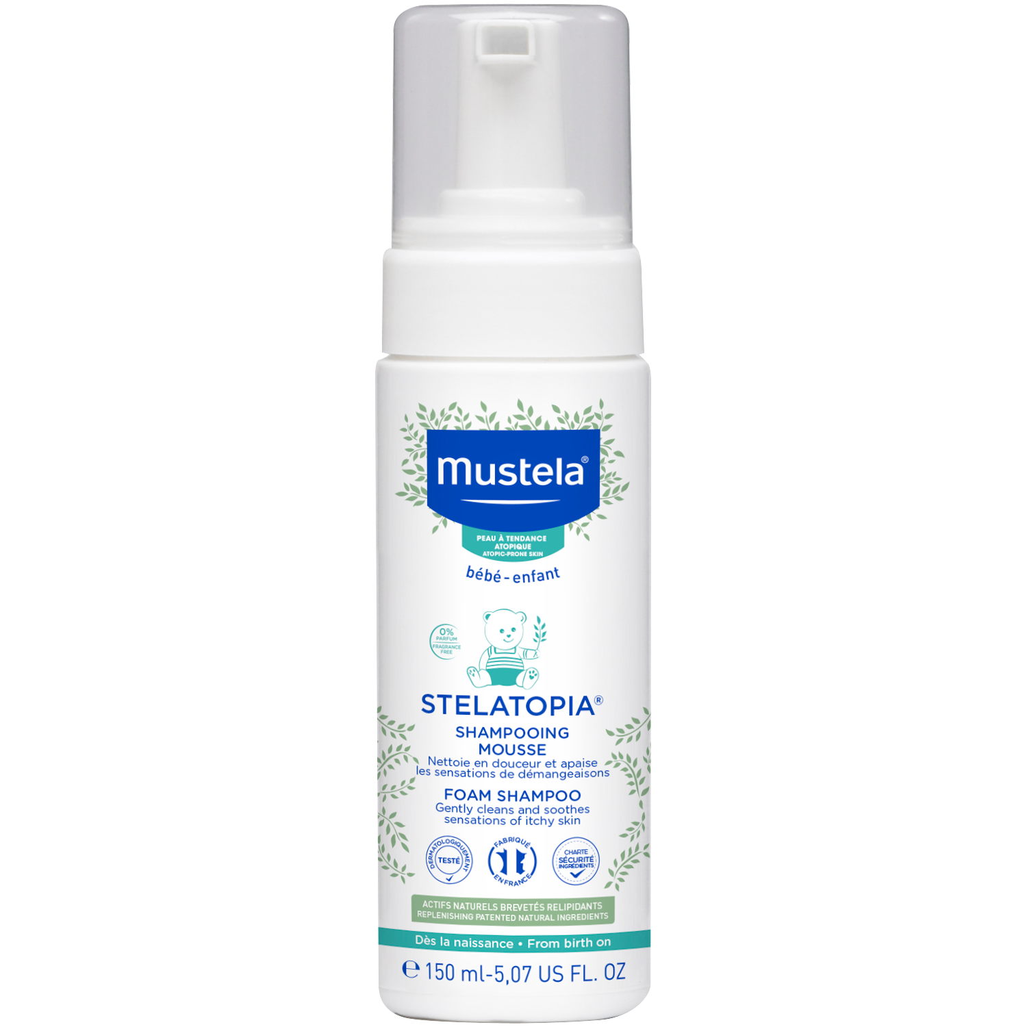 mustela bebe szampon w piance 150 ml