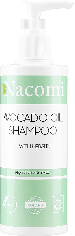 nacomi szampon z keratyną i olejem avocado spray