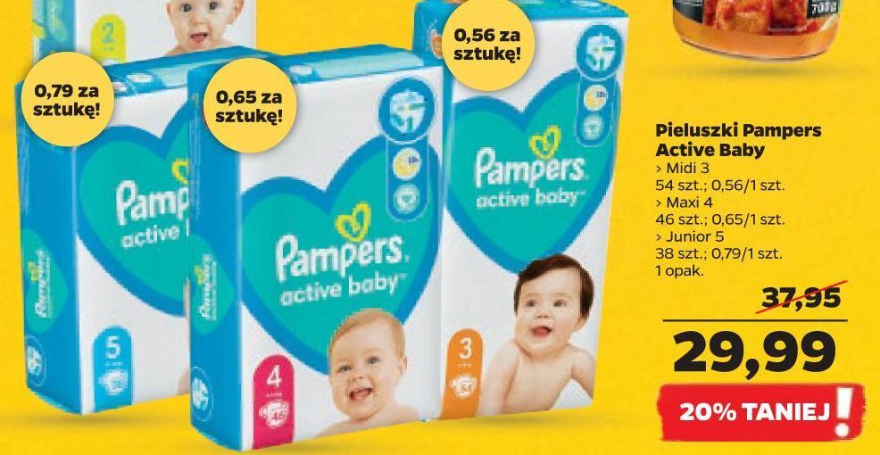 netto pieluchy pampers sleep play 5