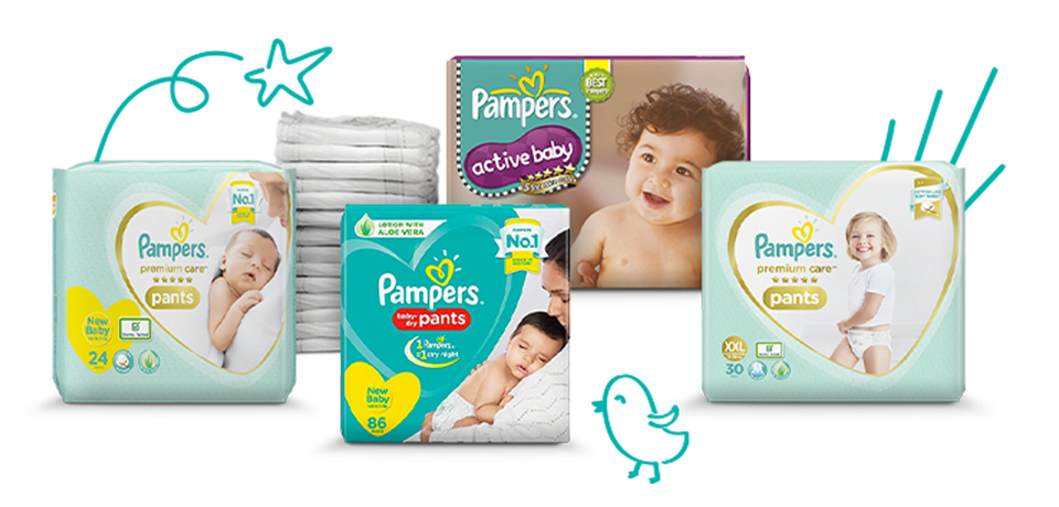 newborn pampers transparent