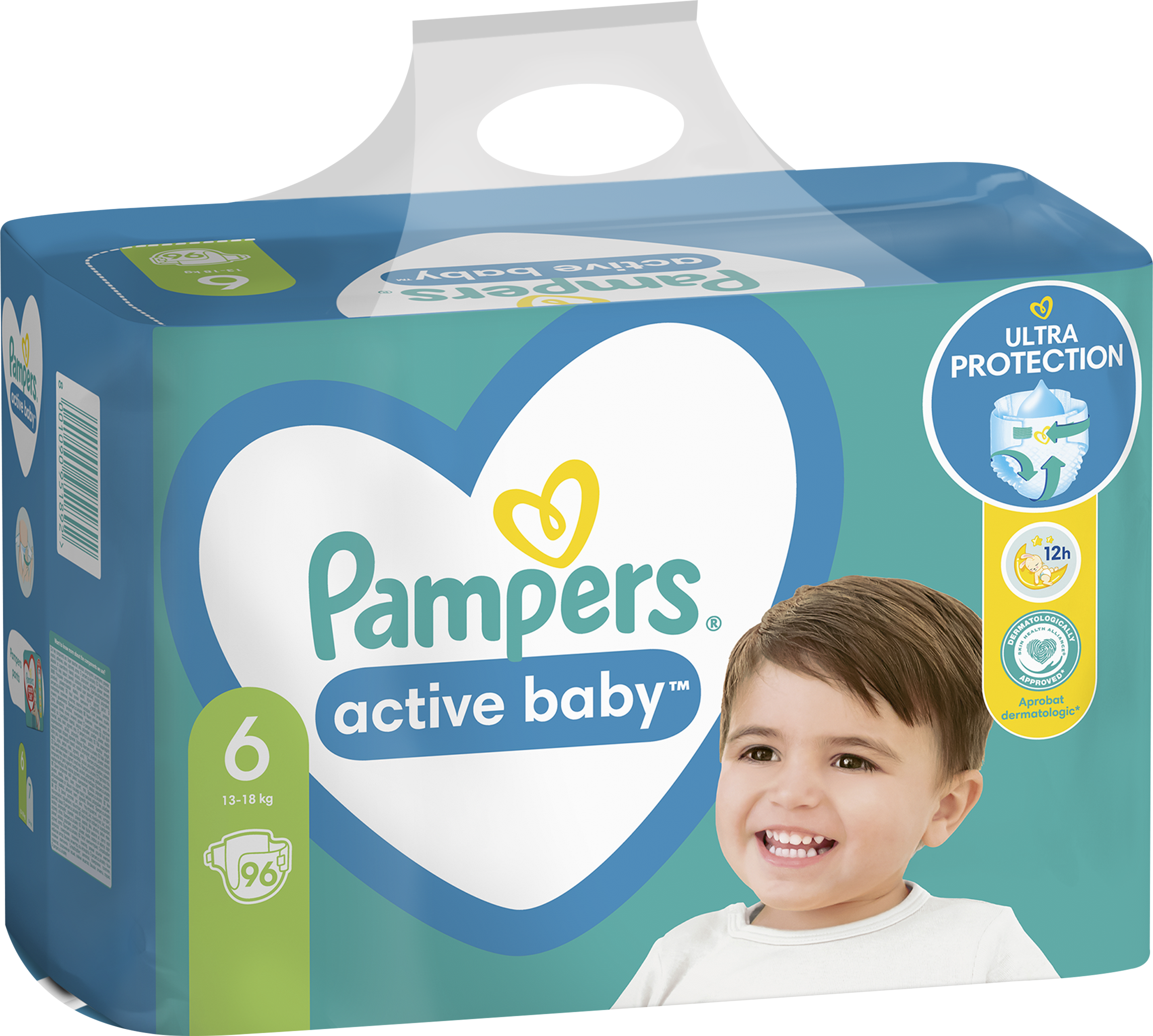 niebieskie pampers active baby