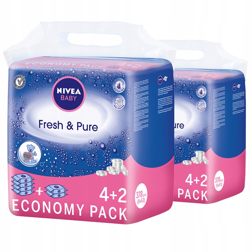 nivea baby chusteczki nawilżane fresh pure