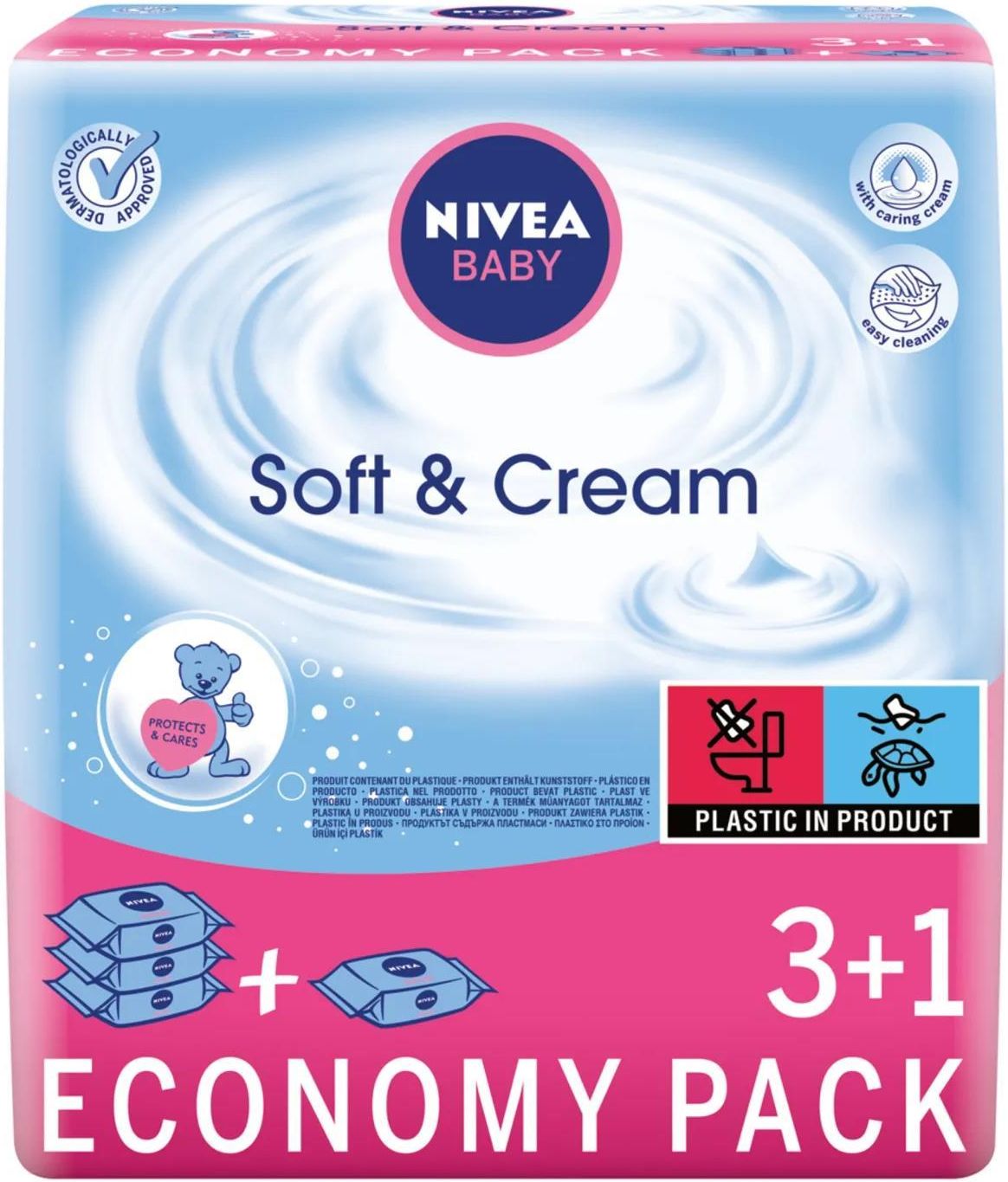 nivea baby chusteczki nawilżane soft &