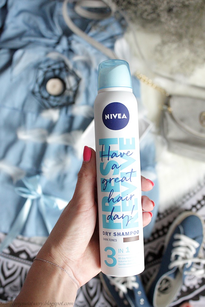 nivea fresh revive suchy szampon dla brunetek