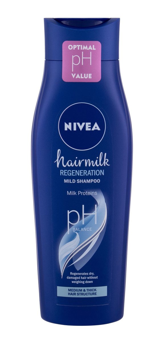 nivea hair milk szampon mleczny do włosów matowych