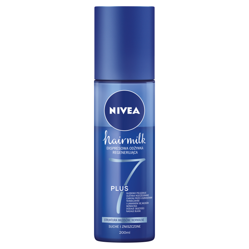 nivea hairmilk ekspresowa regenerująca odżywka do włosów o strukturze normalnej