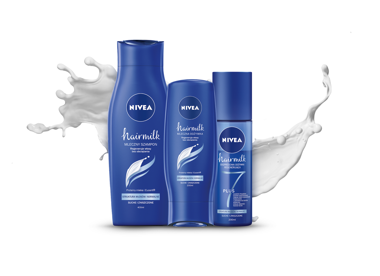 nivea hairmilk ekspresowa regenerująca odżywka do włosów o strukturze normalnej