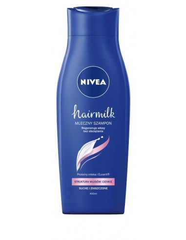 nivea hairmilk szampon różowy