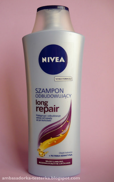 nivea long repair szampon blog