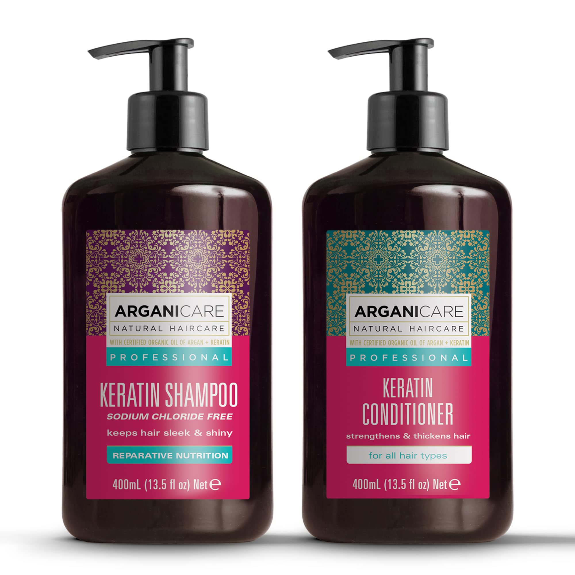 obserwuj arganicare keratin szampon z keratyną 400ml