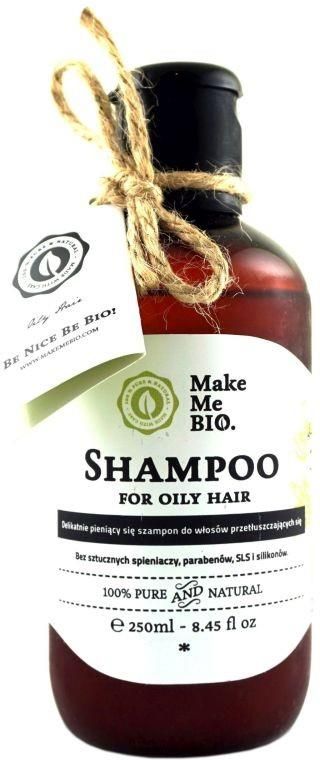 oczyszczający szampon do włosów przetłuszczających się make me bio