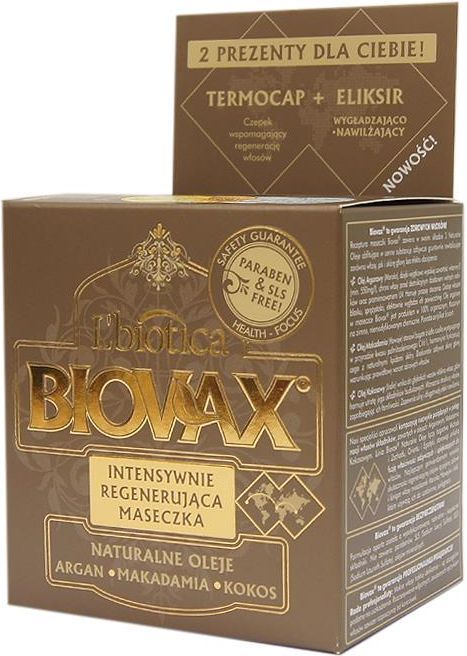 odżywka do włosów biovax argan makadamia kokos