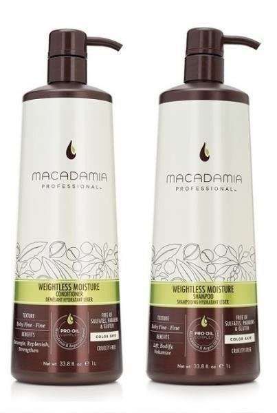 odżywka do włosów cienkich weightless moisture 300 ml macadamia