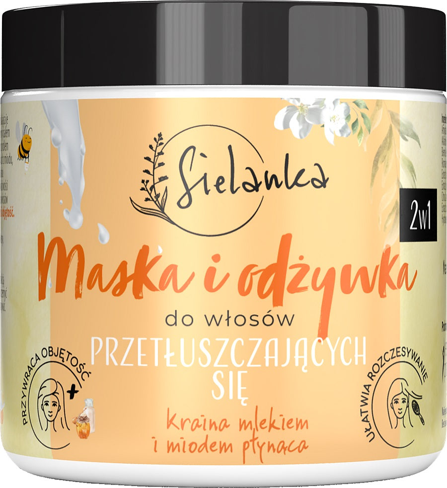 odżywka do włosów z miodu i mleka