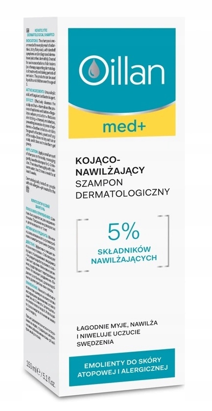 oillan med+ szampon do włosów kojąco-nawilżąjący