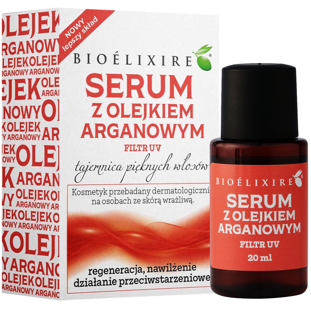 olejek silikonowy do włosów argan oil bioelixire