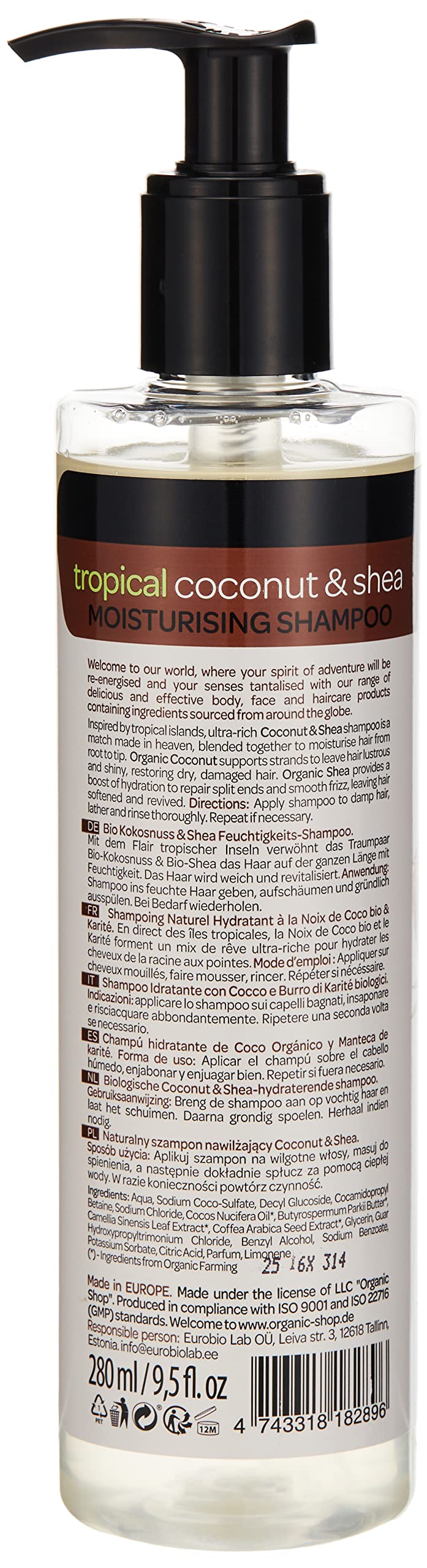 organic shop szampon coconut