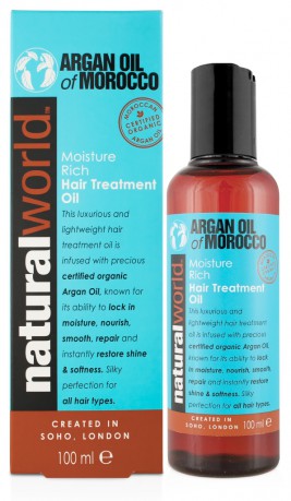 organic world argan oil of morocco olejek do włosów