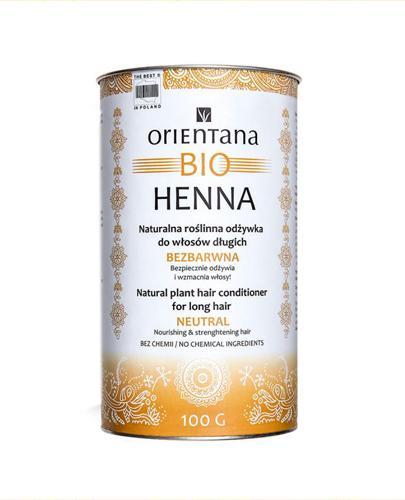 orientana bio henna naturalna roślinna odżywka do włosów bezbarwna