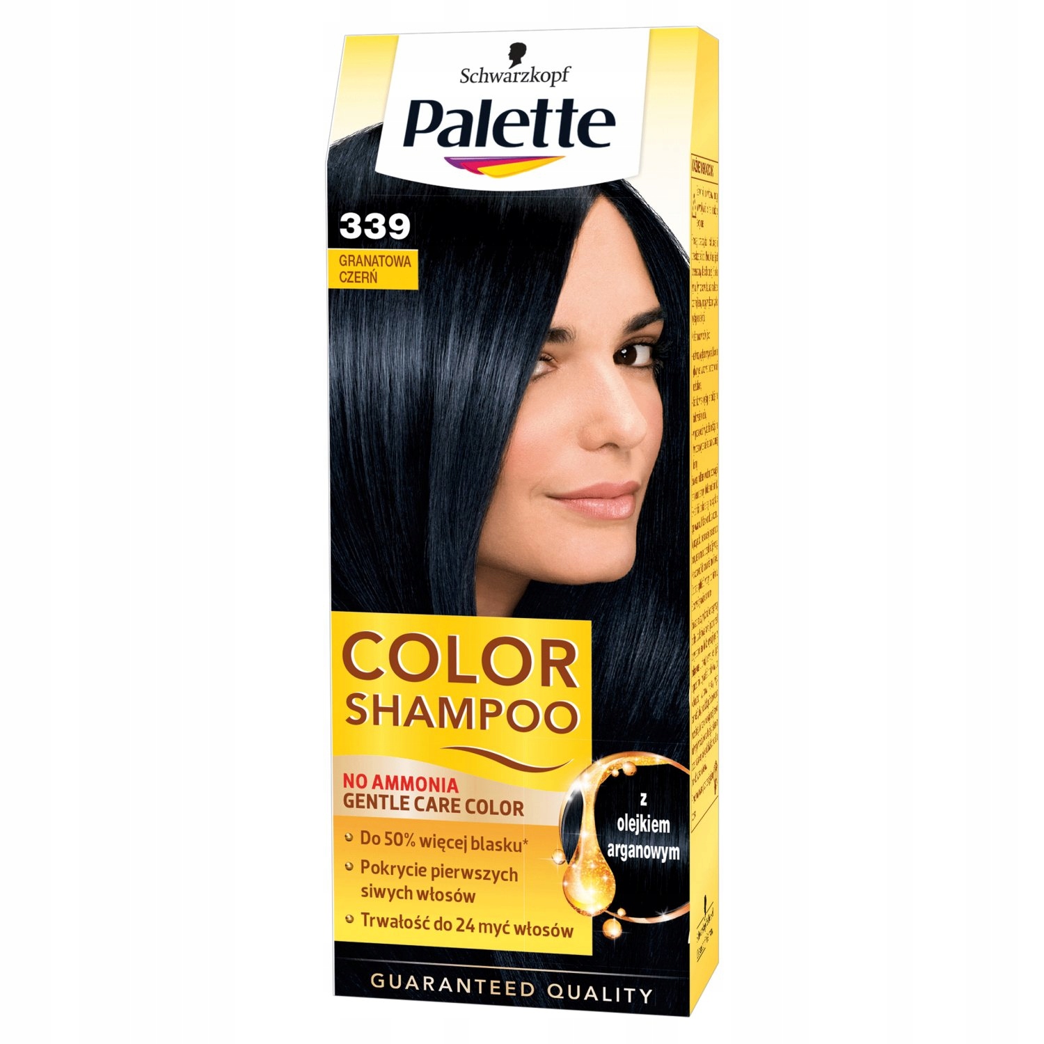 palette color shampoo szampon koloryzujący 339 granatowa czerń