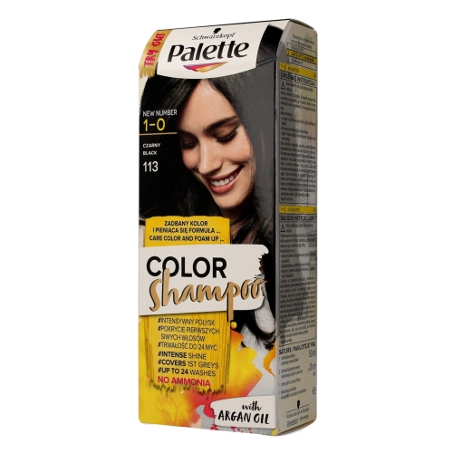 palette color shampoo szampon koloryzujący czarny 113