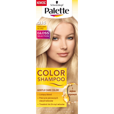 palette szampon koloryzujący do włosów perłowy blond