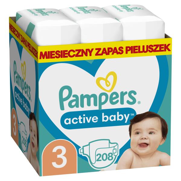 pamper active baby 4 174 szt