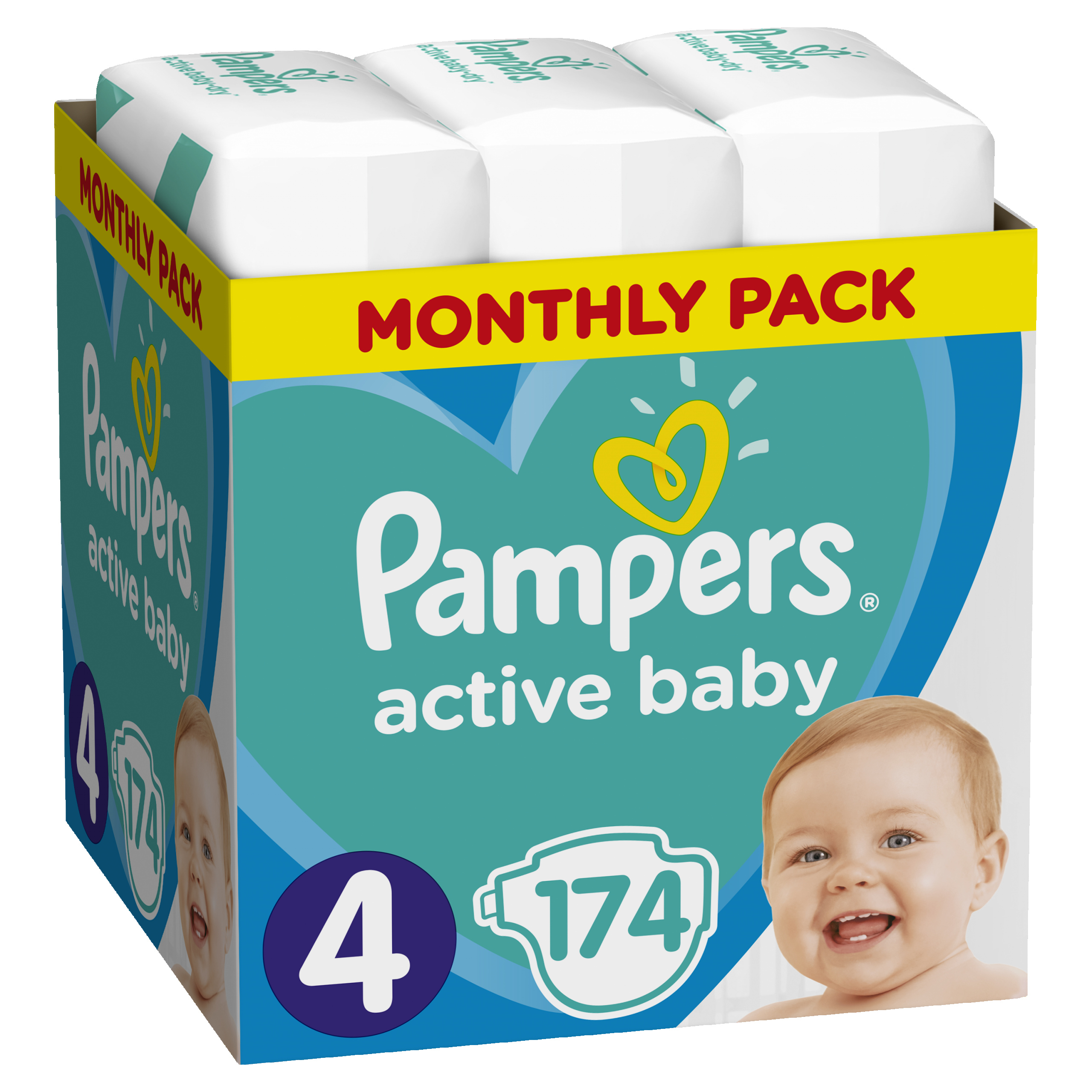 pampers 174szt